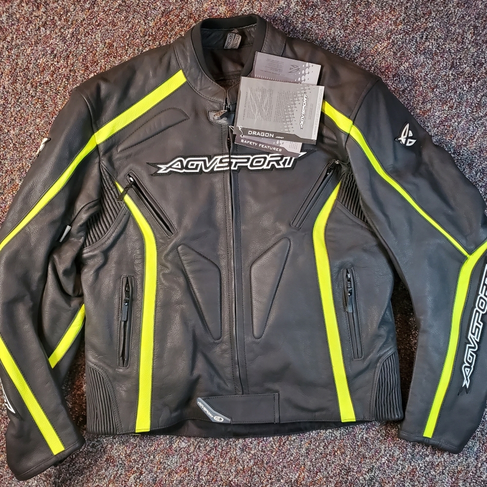 AGV Sport Dragon Leather Motorcycle/cross Jacket